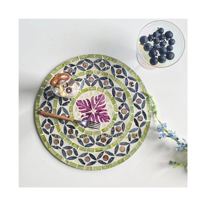 Kitchen Collection <b>Place</b> <b>Mats</b> for Dining <b>Table</b> <b>Table</b> <b>Mats</b> Inlay Mother of Pearl Base MDF Easy to Clean - Product Image 4
