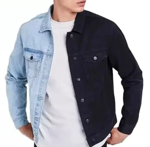 แจ็กเก็ตยีนส์สำหรับผู้ชายเสื้อแจ็กเก็ตผ้ายีนส์ปักลายได้ตามต้องการ - Product Image 2