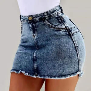 Custom Denim Shorts Classic Vintage High <b>Waist</b> Blue Wide Leg Female Casual Summer Ladies Shorts <b>Jeans</b> <b>for</b> <b>Women</b> - Product Image 6