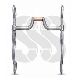 Excellent fournisseur de mors classiques espagnols et westerns sur mesure, avec embout de contrôle lisse pour cavaliers, en acier inoxydable. - Product Image 3