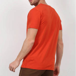 OEM al por mayor de manga corta Camiseta de algodón liso de alta calidad logotipo personalizado camisa Hanes hombres ComfortSoft algodón con cuello en V camiseta - Product Image 5