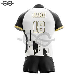 ชุดเสื้อเจอร์ซีย์รักบี้และกางเกงขาสั้นชุดเครื่องแบบรักบี้แบบซับลิเมชันตามสั่ง - Product Image 4