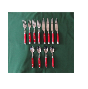 Juego de cubiertos con mango de resina único con materiales de primera calidad para el hogar, accesorios de regalo de acero con espejo, aspecto de diseñador - Product Image 6