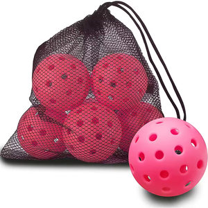 Balles de pickleball roses personnalisées de haute qualité Conception standard USAPA 40 trous pour un jeu fluide Parfait pour les sports de plein air - Product Image 3