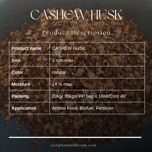 Coques de noix de cajou séchées de haute qualité pour l'alimentation animale, teneur en humidité de 14 %, 3 mm minimum, du Vietnam - Product Image 4