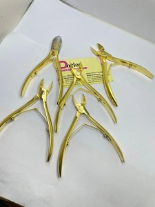 Gold Plated Stainless Steel Nail Cutter Heavy Duty Nail Clipper Custom Logo Chiropody Podiatry <b>Thick</b> Toe Nail Nipper - Product Image 5