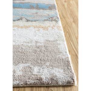 พรมโพลีเอสเตอร์ถักมือสีน้ำเงิน Uvenuti ขนาด 9x12 ฟุต รุ่น LP-504 ลายแบบนามธรรม สำหรับตกแต่งบ้าน ห้องนั่งเล่น ทางเข้าบ้าน หรือโถงทางเดิน - Product Image 4