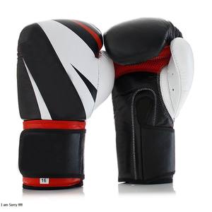 Guantes de Boxeo de Cuero de Alta Calidad de 8oz, Venta Caliente, Logotipo Personalizado, Precio Bajo al por Mayor, Guantes de Entrenamiento Tailandés para Adultos, Todas las Tallas - Product Image 1