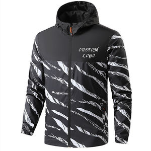 Chaqueta Ligera y Transpirable de Lona con Cremallera para Hombre, Impermeable, Cortavientos, para Senderismo al Aire Libre, Personalizable, Ropa de Otoño, Nueva - Product Image 2