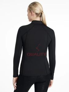 Women <b>Horse</b> <b>Riding</b> Base Layer Lightweight Breathable Quick Dry Moisture Wicking Equestrian Performance <b>Top</b> Base Layer - Product Image 2