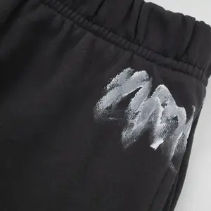 Pantalones de chándal personalizados de alta calidad para hombre, pantalones de chándal rectos de lona con cintura elástica acampanados informales para correr - Product Image 5