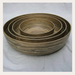 Cuenco de bambú auténtico para consumidores conscientes, cuenco de bambú reutilizable para una alimentación saludable, decoración natural o pedidos al por mayor - Product Image 1