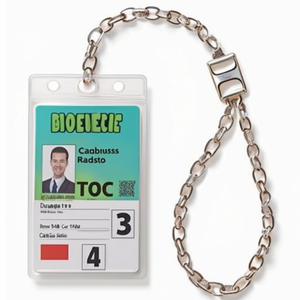 ที่ใส่ป้ายชื่อขนาด 105 x 148 มม. ทนทาน พร้อมคลิปหนีบสายผ้าสำหรับใส่บัตรธุรกิจ สายคล้องแบบโยโย่ใส - Product Image 2