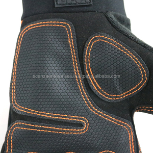 Guantes DE SEGURIDAD duraderos para mecánicos, Palma reforzada de algodón, cuero Industrial, goma antivibración para mantenimiento mecánico - Product Image 4