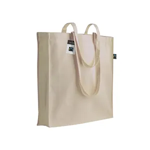 Borsa Tote in Cotone Fairtrade Sostenibile, Borsa Promozionale per la Spesa con Accessori - Product Image 1