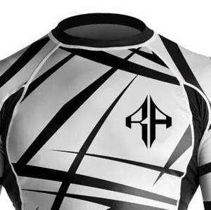 ATLANTIC Rash Guard de haute qualité pour hommes dernière conception couleur unie Logo personnalisé Sublimation haute densité Spandex Polyester - Product Image 3