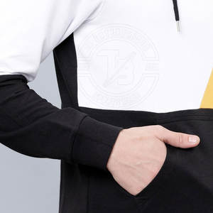 เสื้อฮู้ดเข้ารูปสำหรับผู้ชายผ้าคอตตอนสีล้วนผ้า100% แฟชั่นฤดูหนาวทำจากปากีสถาน MOQ ต่ำ - Product Image 6