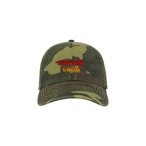 Vente en gros OEM de qualité supérieure de luxe Casquette de baseball camouflage 100% coton 5/6 panneaux DTF imprimé logo homme sportif - Product Image 6