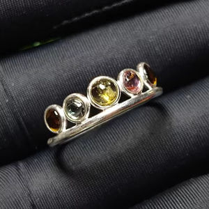 925แหวนเงินแท้ขอบชุบโรเดียมหลากสีขนาด1.52กรัมสำหรับงานปาร์ตี้ - Product Image 2