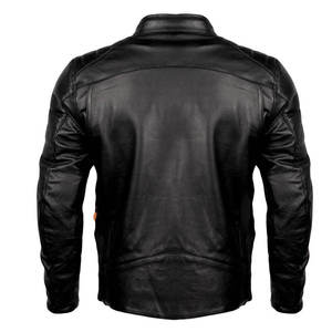 Blouson en cuir coupe-vent pour moto OEM, couleurs, tailles et marquage personnalisés, approvisionnement en gros, adulte, toutes saisons - Product Image 2
