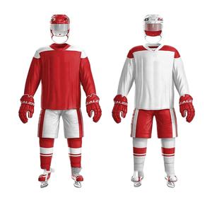Uniformes de Hockey sobre Hielo Personalizados al por Mayor, con Pantalones Cortos a Juego, Material de Poliéster Duradero de Secado Rápido, Tallas Juveniles y Grandes - Product Image 1