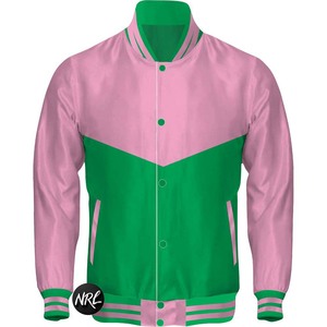 Chaquetas de poliéster 100%, sudadera bomber de seda impermeable para hombre, chaquetas universitarias de satén a juego con cuello de costilla de poliéster Reversible - Product Image 3
