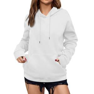 Casual High Street Running Hoodies pour femmes à manches longues en polaire décontracté & Outdoor Wear Sweats à capuche pour femmes - Product Image 2