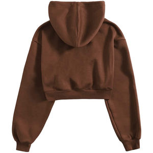 2025 vêtements d'hiver haut court à capuche pour femmes qualité à manches longues femmes sweats haute qualité respirant thermique femmes sweats à capuche - Product Image 6