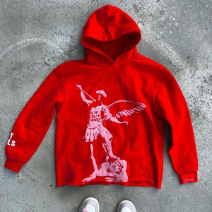 Sweat à capuche court avec logo personnalisé OEM en coton éponge français de haute qualité motif uni tricoté saison d'hiver 3D pour l'impression bouffante brut uni - Product Image 2