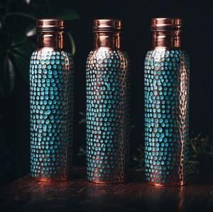 ขวดน้ำทองแดงพร้อมฝากันรั่วดีไซน์เนอร์ - Product Image 4