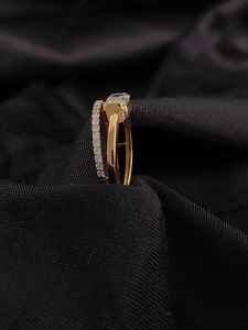 แหวนทอง14K ทรงมรกตสำหรับงานแต่งงานแหวนเพชรสำหรับหมั้นได้รับการรับรองจากผู้ผลิตไอจี - Product Image 4