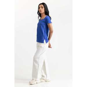 Camiseta de Punto Azul Rey para Mujer, Modelo 231-213-006 - Product Image 5