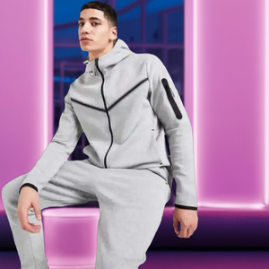 Conjunto Deportivo Unisex Personalizado de Dos Piezas, Ecológico, Estilo Urbano, para Gimnasio y Entrenamiento, en Tejido Técnico - Product Image 6