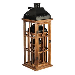 Linterna de madera Vintage con forma personalizada, soporte de vela hecho a mano, de diseño, venta al por mayor - Product Image 5