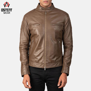 Meilleure vente veste universitaire de mode pour hommes veste en cuir décorée de fourrure élégante Cool fermeture éclair support en gros accessoire de mode - Product Image 4
