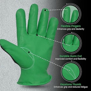 Gants de mécanicien de travail en plein air de haute qualité pour adultes/Meilleure vente de gants de mécanicien unis de couleur personnalisée - Product Image 2