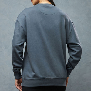 Moda mujer Streetwear Sudadera corta Casual manga larga pulóver cuello redondo transpirable 100% algodón secado rápido personalizable - Product Image 4