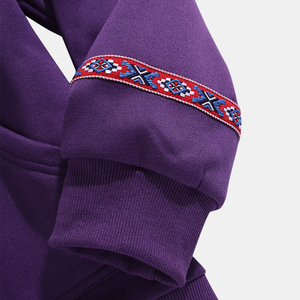 Vente en gros de basiques d'hiver, coton mélangé pour hommes, sweats à capuche imprimés brodés à impression personnalisée thermique - Product Image 4