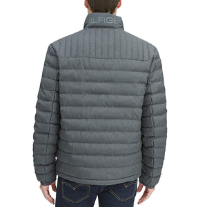 Veste bulle compressible pour hommes avec duvet léger Alternative à logo personnalisé Veste bouffante pour hommes pour vêtements de sport en plein air - Product Image 3