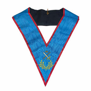 Venta al por mayor Rito Escocés Máquina Bordado Masónico Regalia Rito Francés Collares - Product Image 1