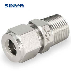 Nam NPT chủ đề NPT để nén Adapter Phụ kiện ống Union nam nối thiết bị đo đạc ống kết nối nam phụ kiện - Product Image 3