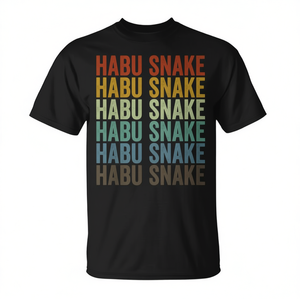 T-shirt promotionnel rétro Habu Snake, design rétro Habu Snake pour le marketing et la publicité - Product Image 2