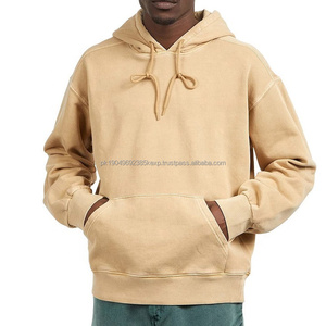 Sweat à capuche surdimensionné de haute qualité 100% coton, vêtements de rue athlétiques, embossé, différentes couleurs, sweats à capuche lourds d'hiver pour la vente en gros - Product Image 4