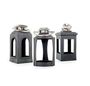 LOT DE 3 Métal Noir Finition Bougie Lanterne Conception Personnalisée Décoration de La Maison Intérieur Extérieur Lanterne Décoration À La Main - Product Image 1