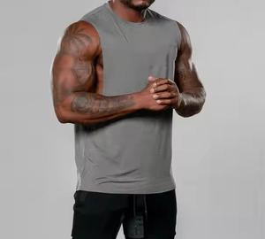 LOGO personnalisé débardeur et gilet surdimensionné pour hommes entraînement vêtements de sport décontracté haut sans manches avec gilets personnalisés - Product Image 3