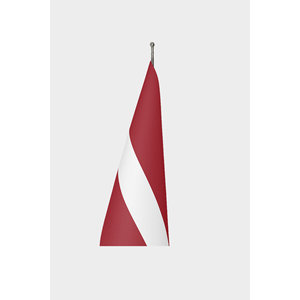 Latvia Official Indoor Desk Hand <b>Flag</b> Digital Printed Polyester Silk Plastic with Aluminum <b>Pole</b> <b>for</b> Automotive Insurance Display - Product Image 3
