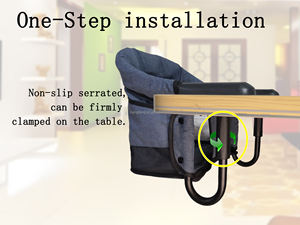 Juego <span class=keywords><strong>de</strong></span> silla <span class=keywords><strong>de</strong></span> mesa rápida <span class=keywords><strong>plegable</strong></span> compacta portátil moderna, accesorio seguro, <span class=keywords><strong>trona</strong></span> <span class=keywords><strong>de</strong></span> Metal con gancho para bebé para <span class=keywords><strong>viaje</strong></span>, silla para bebé y niño - Product Image 4