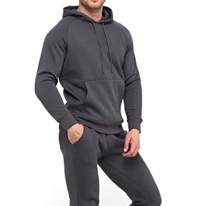 Trajes de chándal de entrenamiento deportivo de gimnasio para hombre más vendidos, conjunto de traje de jogging de dos piezas con logotipo personalizado, 100% algodón para invierno - Product Image 5