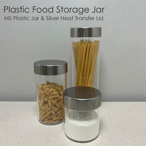 [Holar] pot de stockage alimentaire transparent en plastique avec couvercle rond en argent de qualité supérieure fabriqué à taïwan - Product Image 3