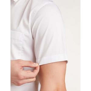 Men's Tailored Fit Half Sleeve Business <b>Shirt</b> with Button Down Front Made From Twill Fabric-for <b>Office</b> Uniforms Professional Use - Product Image 3